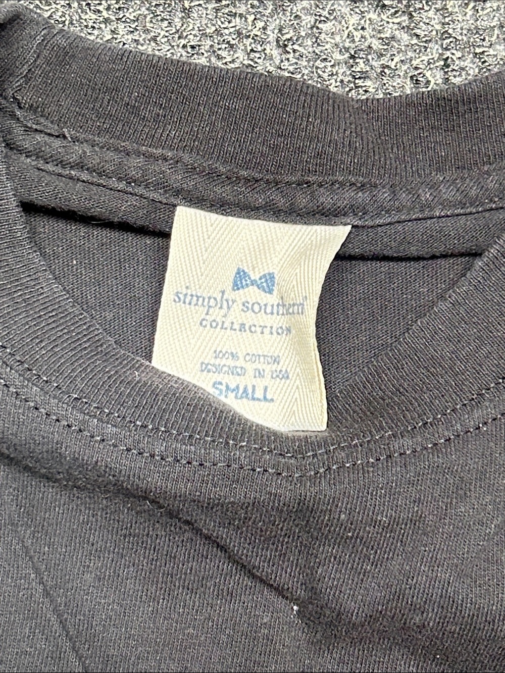 Simply Southern Black Tee “Blessed Grandma” - Picture 2 of 4